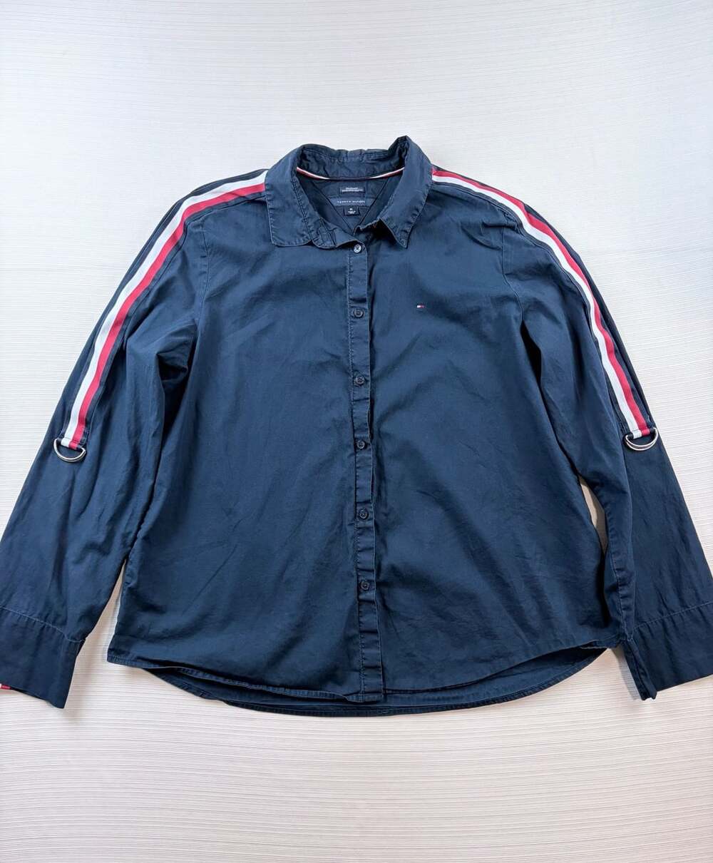 Tommy Hilfiger Women’s Shirt Flag on Long Sleeve Button Down Size Adult ...,
